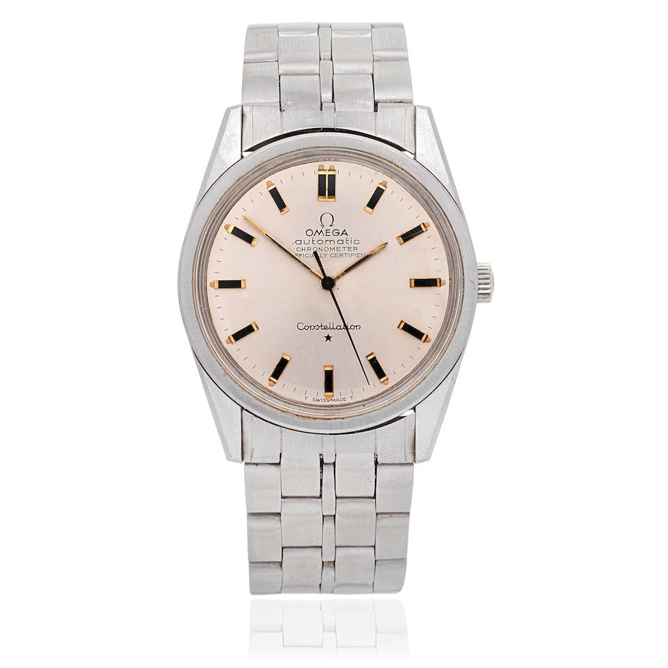 Omega. A Stainless Steel Automatic Bracelet Watch Constellation Ref 167.021 Circa 1966