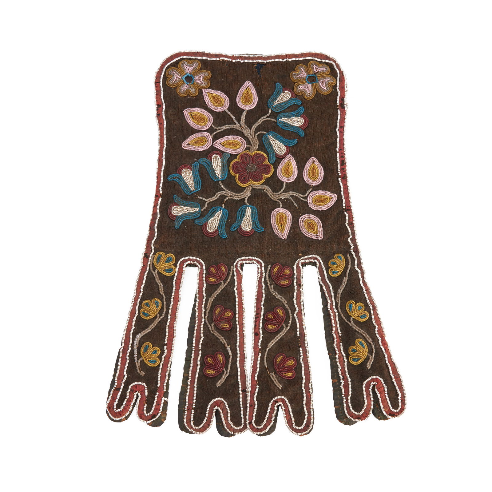 A Cree beaded octopus bag lg. 14 1/2 in. (1 of 1)