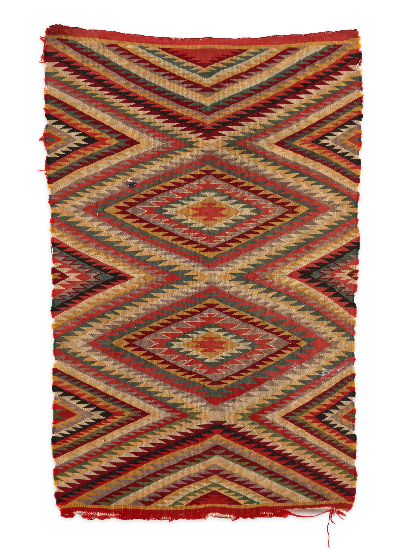 A Diné (Navajo) Germantown textile 40 1/2 x 26 1/2 in. (1 of 1)