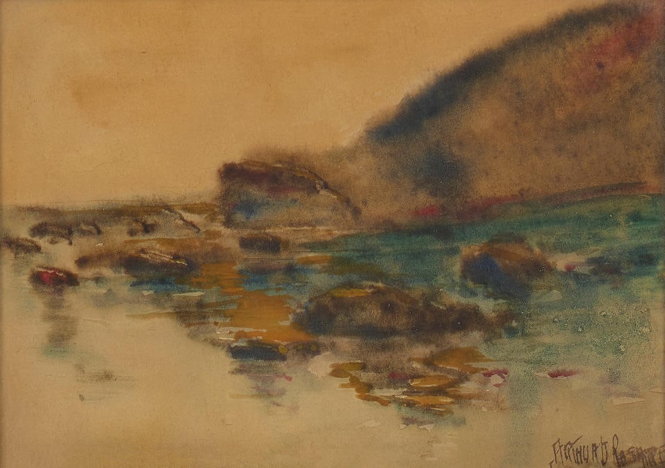 Arthur Dominique Rozaire (1879-1922)  The Wave, Santa Monica and Seascapes (a group of four) fir... (1 of 12)