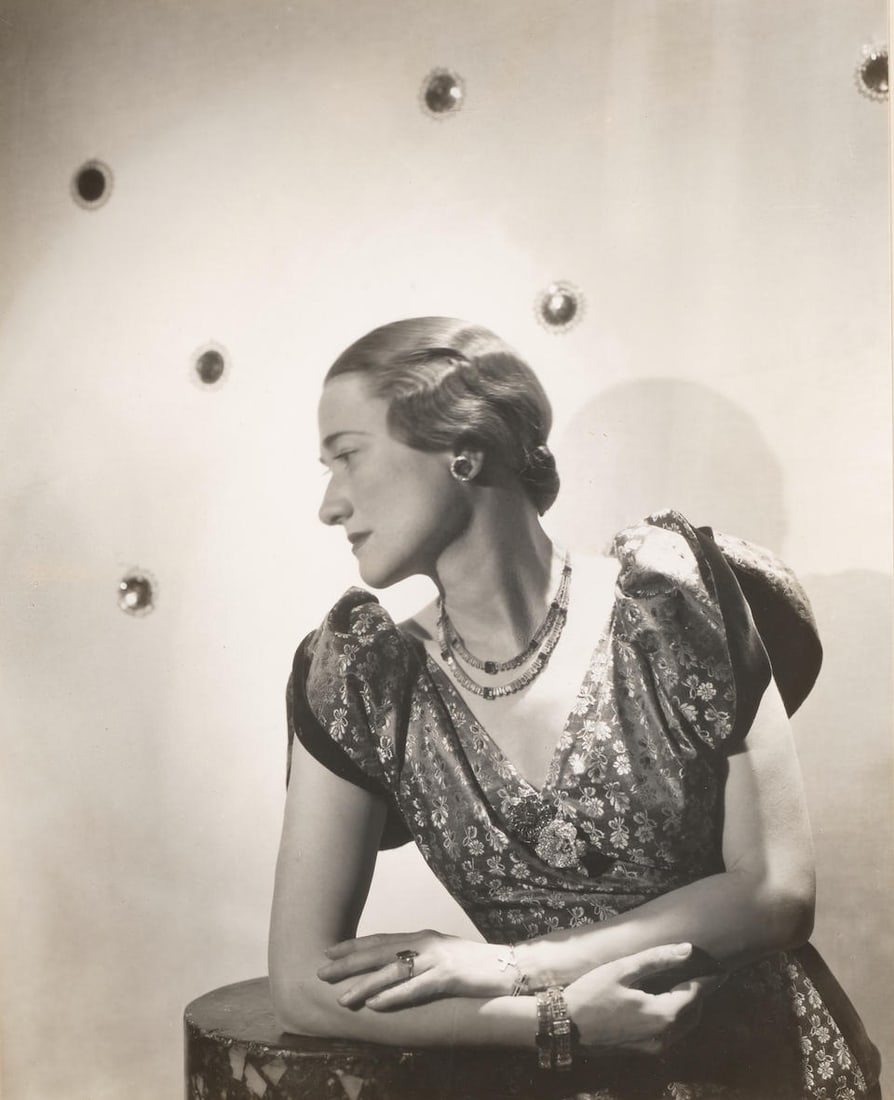Cecil Beaton (1904-1980); Wallis Simpson (The Dutchess of Windsor);: Cecil Beaton (1904-1980) Wallis Simpson (The Dutchess of Windsor), 1936 Gelatin silver print; mounted, signed in red ink on the mount, framed. 9 3/8 x 7 1/2 in. (23.8 x 19.1 cm.) Footnotes: Note In t