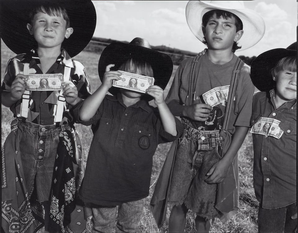 Mary Ellen Mark (1941-2015); 'Boys with Dollars, Boerne, Texas' (Young Bull Riders); (1 of 2)