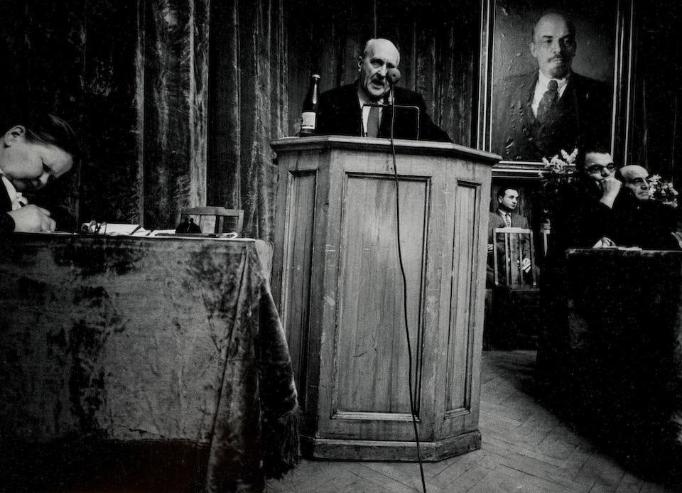 William Klein (1928-2022); 'Actor's Praesidium, Moscow'; (1 of 1)