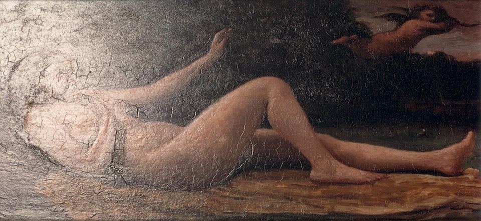 Tim Davis (born 1969); Evocation of Love;: Tim Davis (born 1969) Evocation of Love, 2004 Chromogenic print; framed, signed in ink on a Greenberg Van Doren Gallery label on the reverse; this work is number 3 from an edition of 6. 9 1/8 x 19 1/2