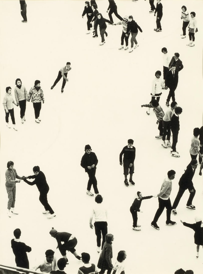 Siegfried Lauterwasser (1913-2000); Untitled (Skaters); (1 of 2)