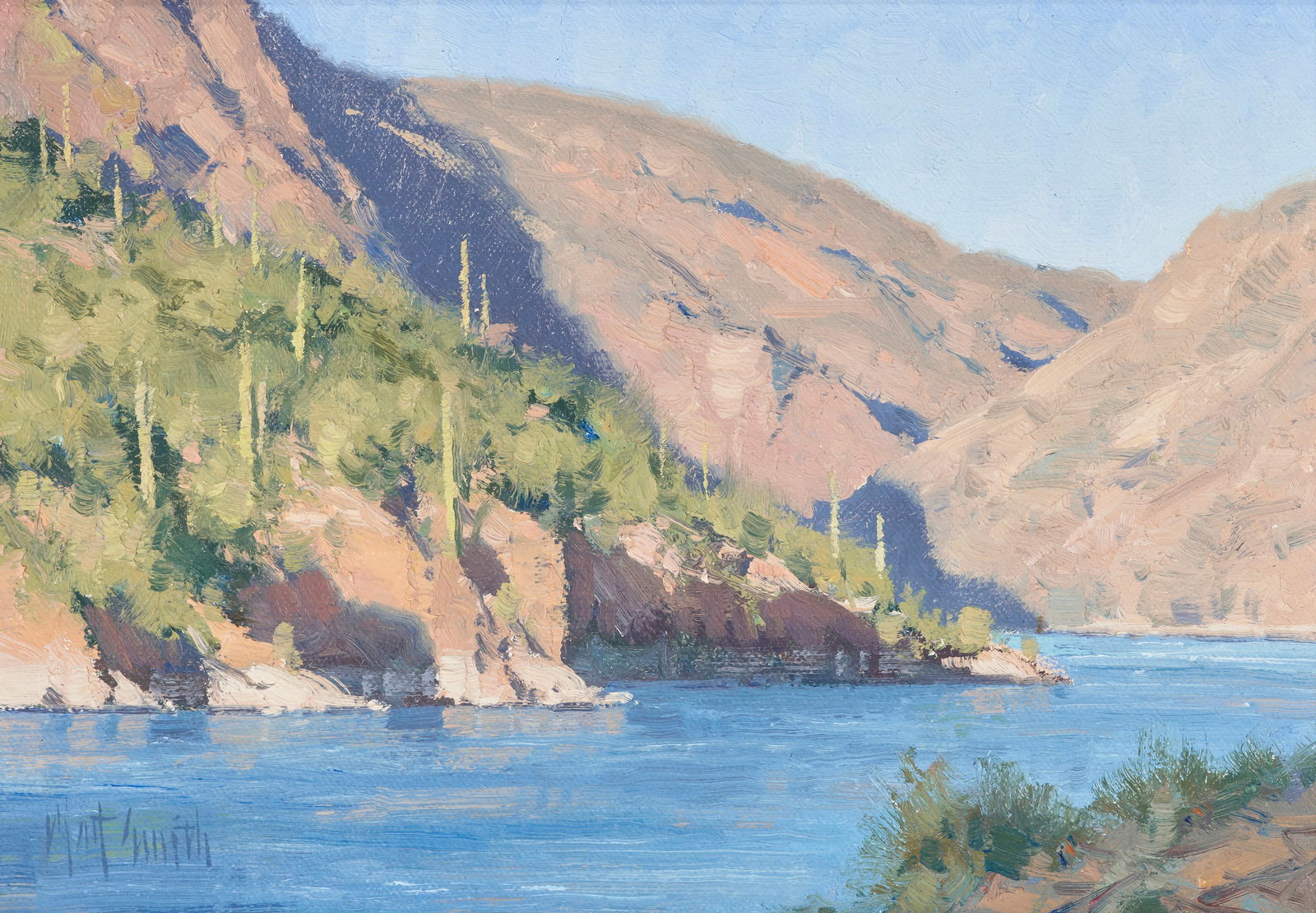 Matt Smith (born 1960) Winter in the Valley - Yosemite, Four Peaks and Apache Shadows (a group o...: Matt Smith (born 1960) Winter in the Valley - Yosemite, Four Peaks and Apache Shadows (a group of three) first signed 'Matt Smith' (lower right) and signed again, titled and dated '2001 ©' (on th