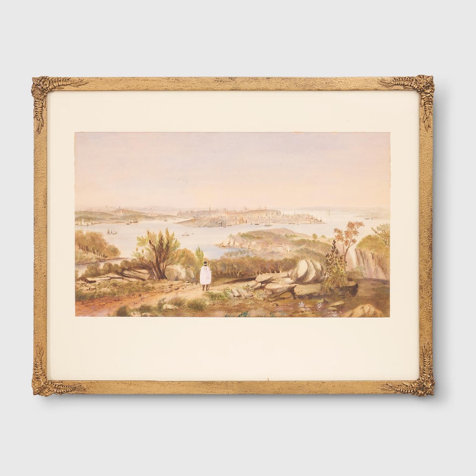 Colonial School (Australian) Sydney from North Shore, after Conrad Martens (1 of 2)