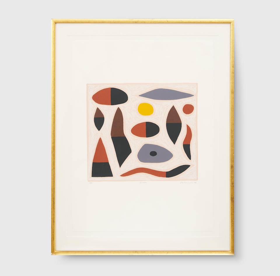 John Coburn (1925-2006) Snake, 1999: John Coburn (1925-2006) Snake, 1999 numbered, titled, signed and dated below image: 'A/P Snake Coburn '99' screenprint edition: A/P 39.0 x 44.0cm (15 3/8 x 17 5/16in).(image size) 76.0 x 56.0cm (29 15