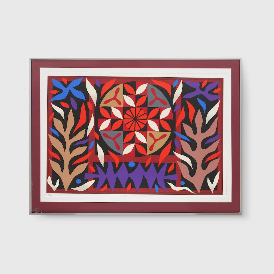 John Coburn (1925-2006) Death and Transfiguration, 1988: John Coburn (1925-2006) Death and Transfiguration, 1988 numbered, titled, signed and dated below image: '60/99 Death and Transfiguration Coburn 88' screenprint edition: 60/99 48.0 x 72.0cm (18 7/8 x 2