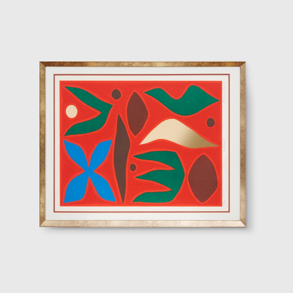 John Coburn (1925-2006) Kuranda, 1988: John Coburn (1925-2006) Kuranda, 1988 numbered, titled and signed and dated below image: '99/100 Kuranda Coburn '88' screenprint: 99/100 61.5 x 48.0cm (24 3/16 x 18 7/8in). Footnotes: PROVENANCE Priva