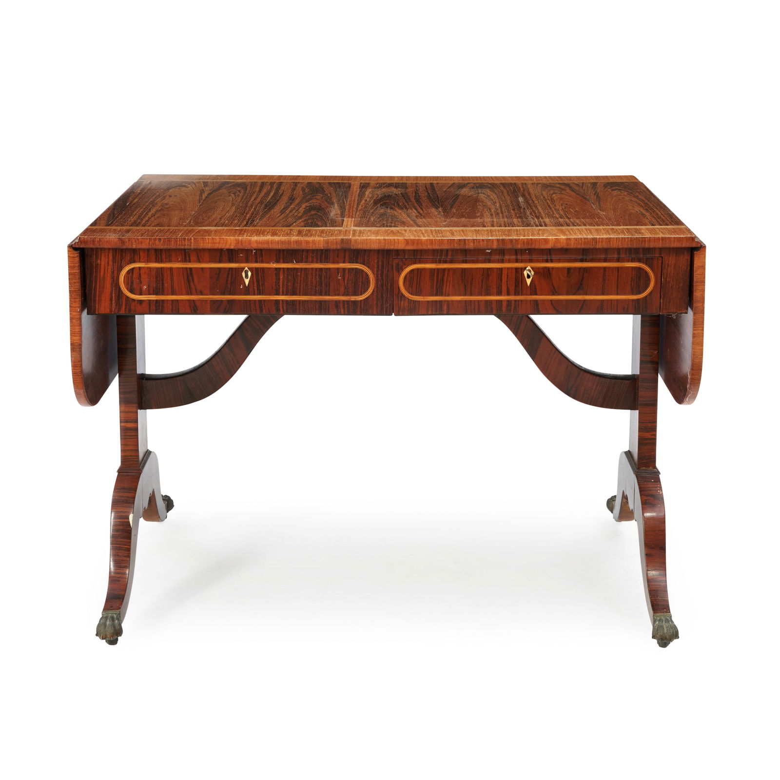 Regency Inlaid Rosewood Drop-leaf Table, England, early 19th century. (1 of 1)