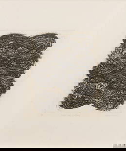 Zarina Hashmi (1937-2020) Aslam Tells a Story: Zarina Hashmi (1937-2020) Aslam Tells a Story signed 'Zarina 90' lower right and A/P lower left etching, framed 39.4 x 35.6cm (15 1/2 x 14in). Footnotes: Provenance Propert