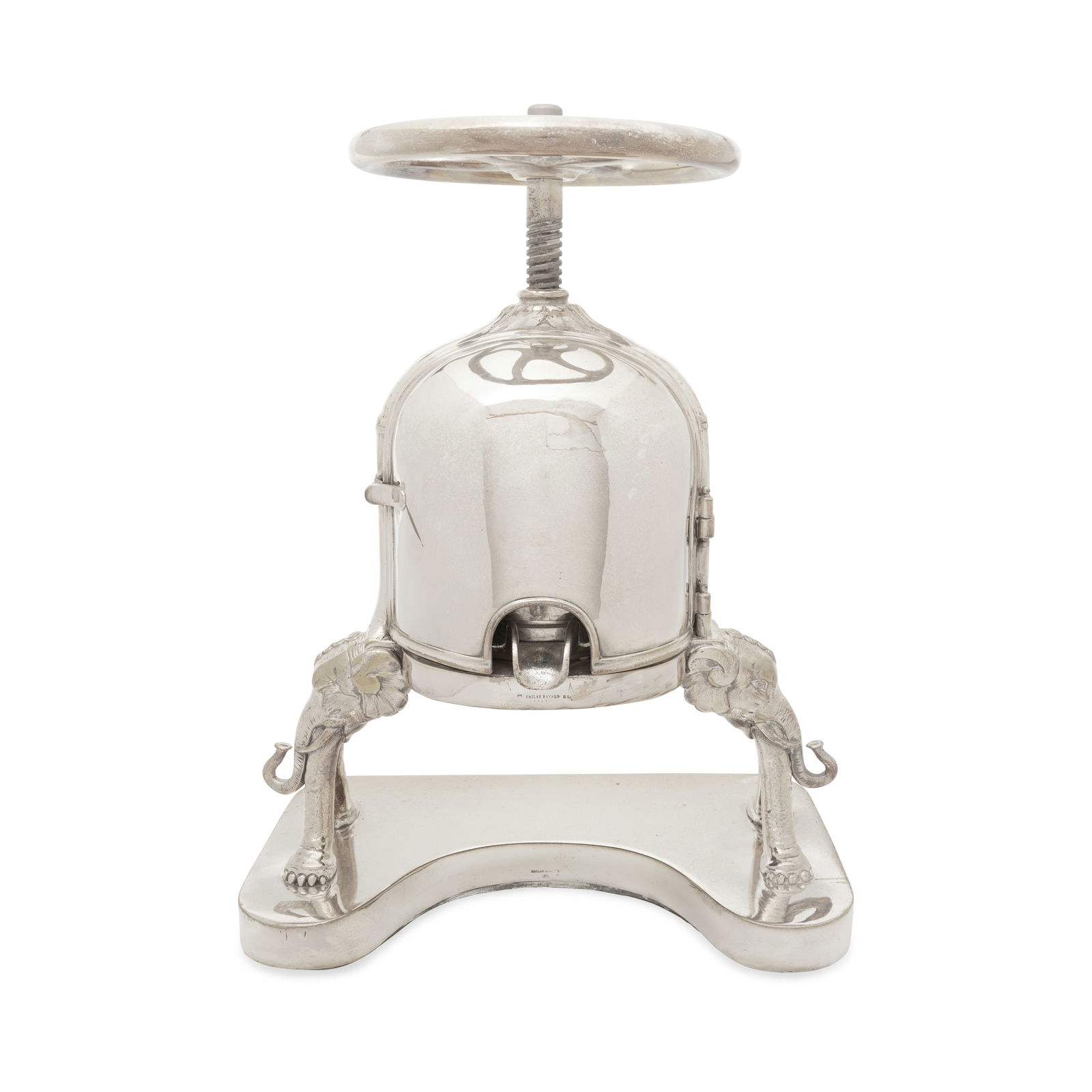 A FRENCH SILVER-PLATED DUCK PRESS by Cailar Bayard, Paris, second half 19th century (1 of 1)