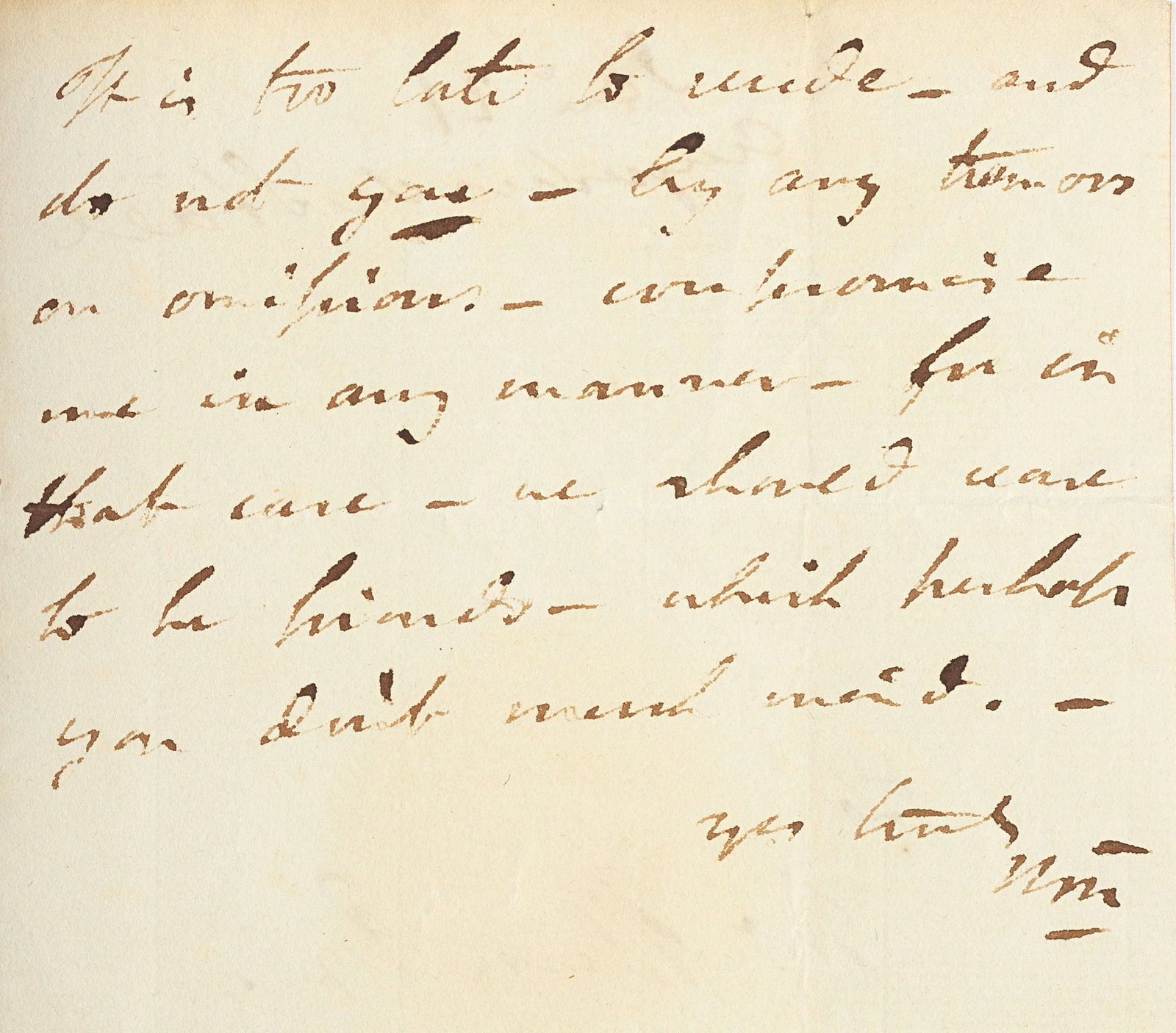 BYRON (GEORGE GORDON, LORD) Autograph letter to John Murray, 13 February [1814]: BYRON (GEORGE GORDON, LORD)Autograph letter signed ('Brn'), to John Murray ('Dear Sir'), thanking him for sending the sheets of '...the 'Intercepted etc.' which is a greater kindness than things of mo