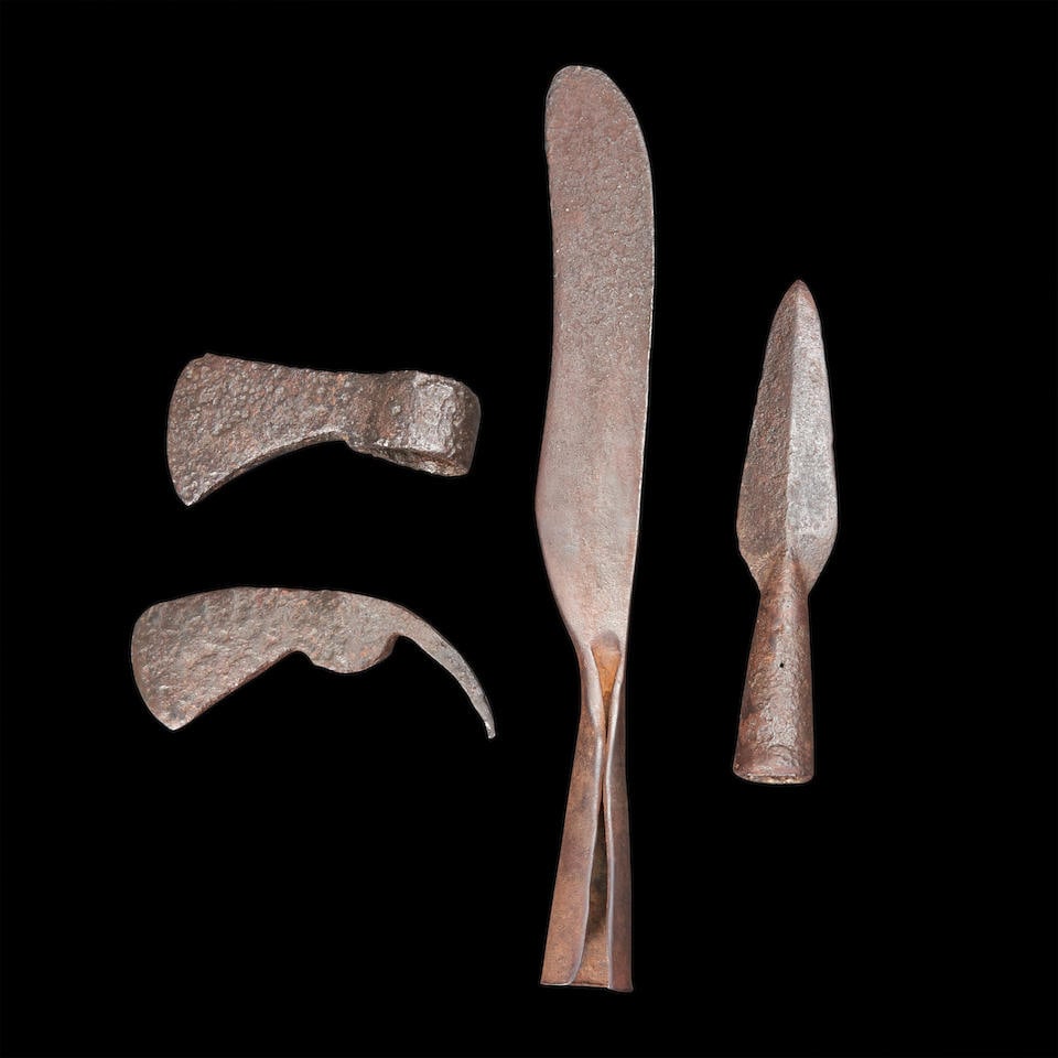 Two Tomahawks, a Pike Head, and a Bill Hook, (1 of 2)