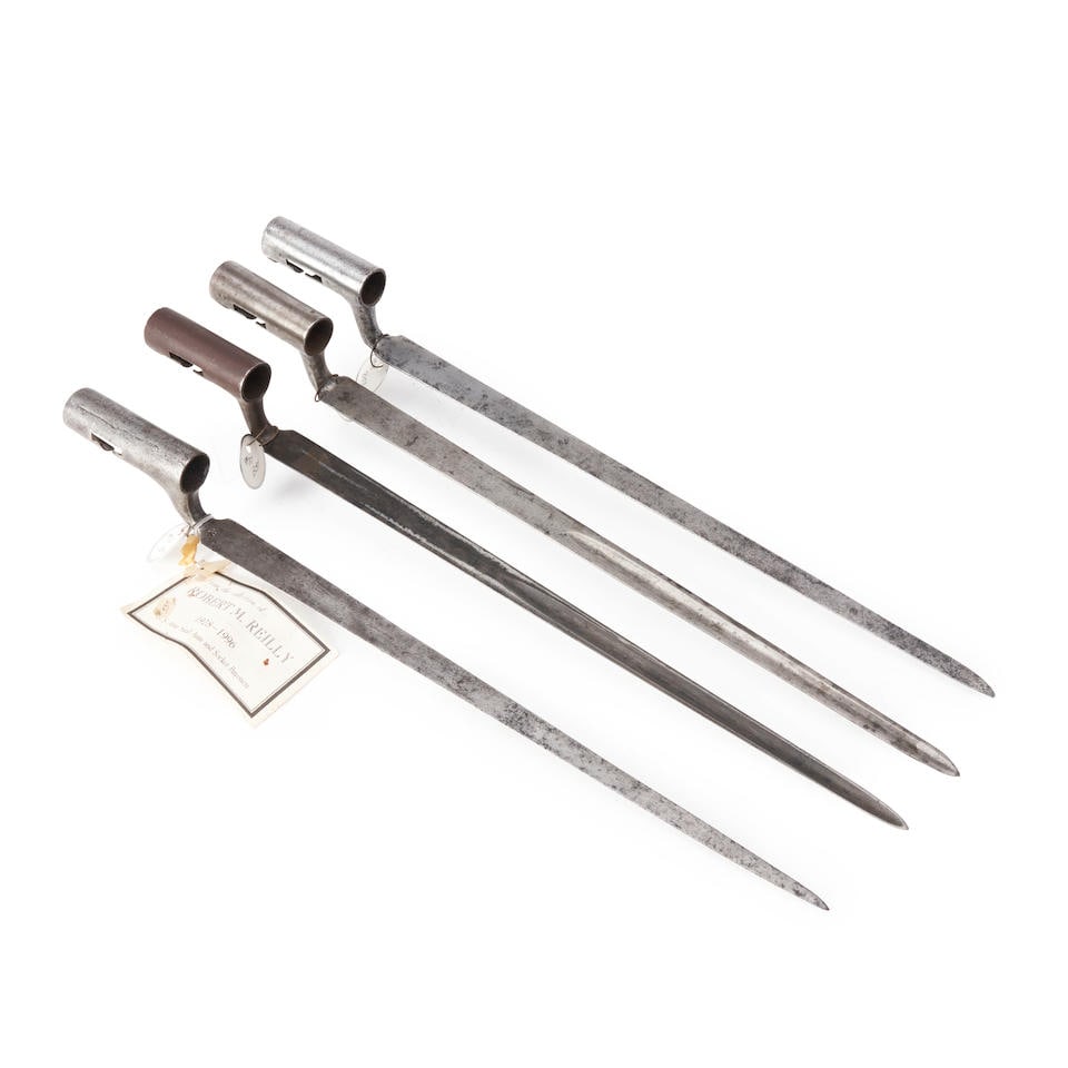 Four American Musket Socket Bayonets, (1 of 2)