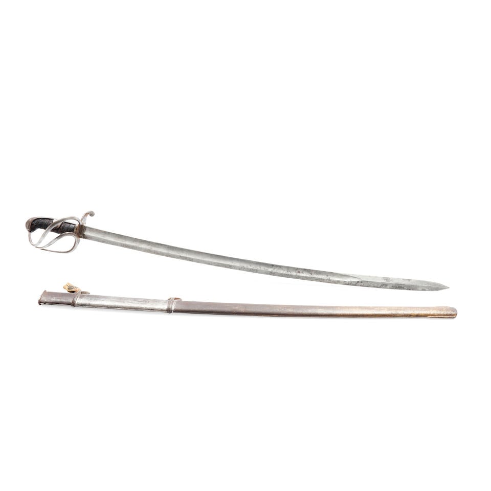 American Militia Cavalry Saber and Scabbard, (1 of 2)