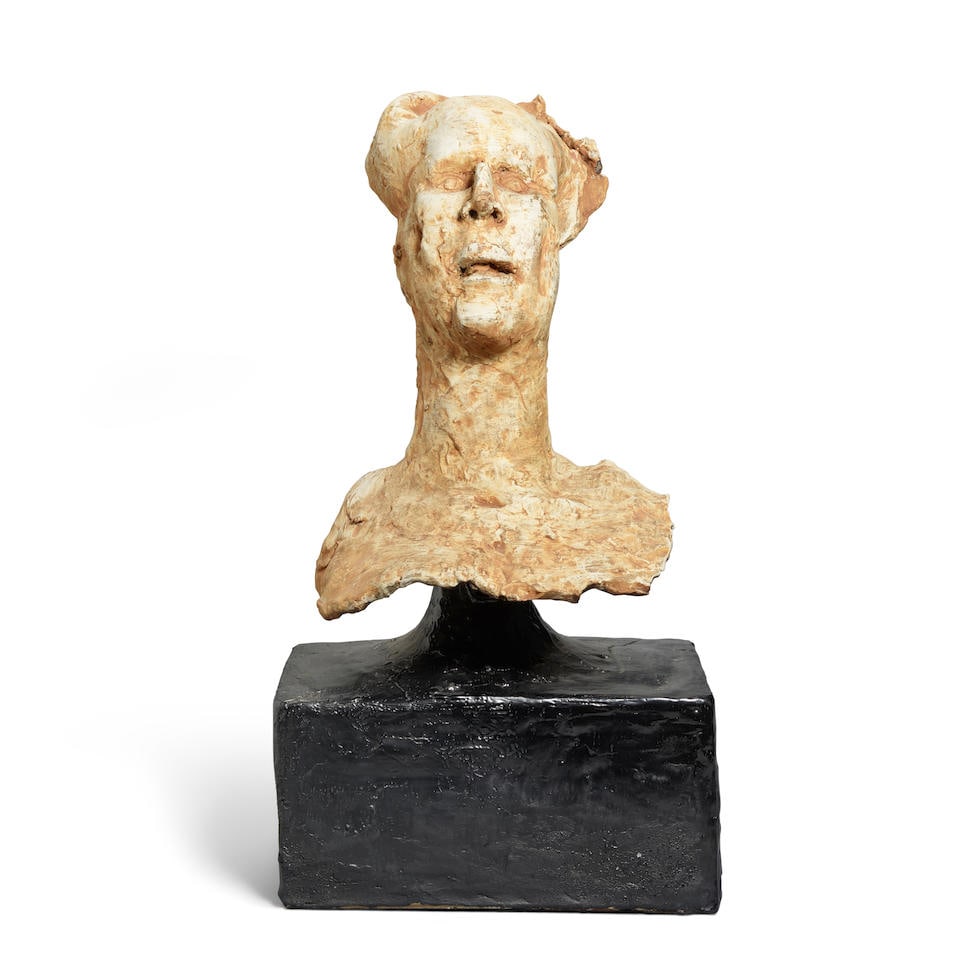 VIOLA FREY (1933-2004) Untitled (Head with Stand)1967-68glazed ceramicheight 32 7/8in (83.5cm); ... (1 of 1)