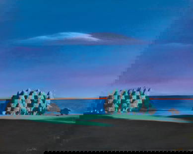 LIANG WEI (B. 1959) Untitled Landscape: LIANG WEI (B. 1959) Untitled Landscape signed 'Liang Wei' (lower right) oil on canvas 32 x 28 1/8 in. 81.3 x 71.4 cm. Footnotes: ALL PROCEEDS TO BENEFIT THE WESTLUND CENTER - A Charitable Trust