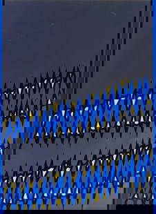 NICHOLAS KRUSHENICK (1929-1999) Untitled, 1971: NICHOLAS KRUSHENICK (1929-1999) Untitled, 1971 signed, numbered, inscribed and dated 'Nicholas Krushenick 98/50 1971 D-4426' (on the reverse) Liquitex on paper 32 1/8 x 23 5/8 in. 81.6 x 60