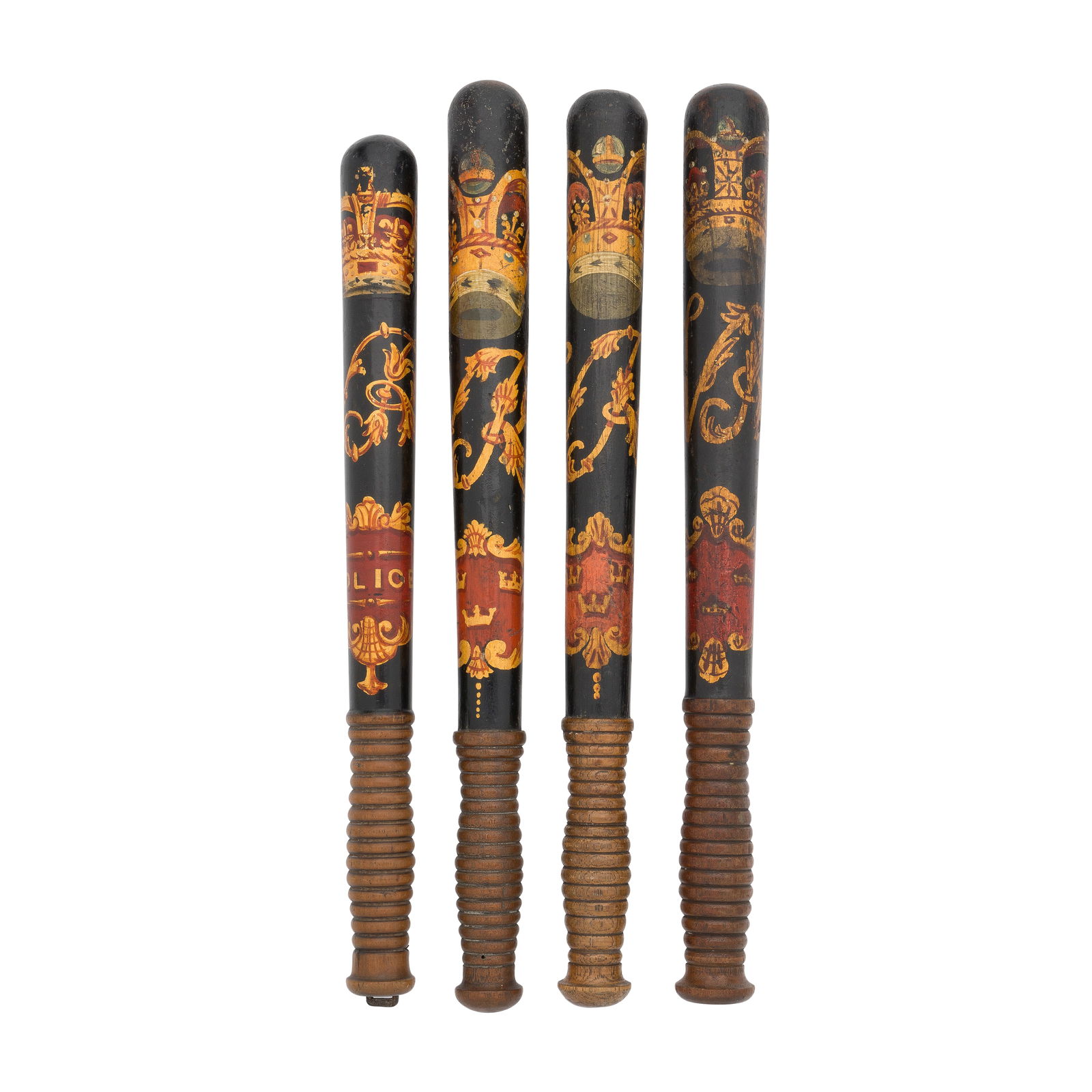 Four Victorian Constabulary Truncheons (1 of 1)