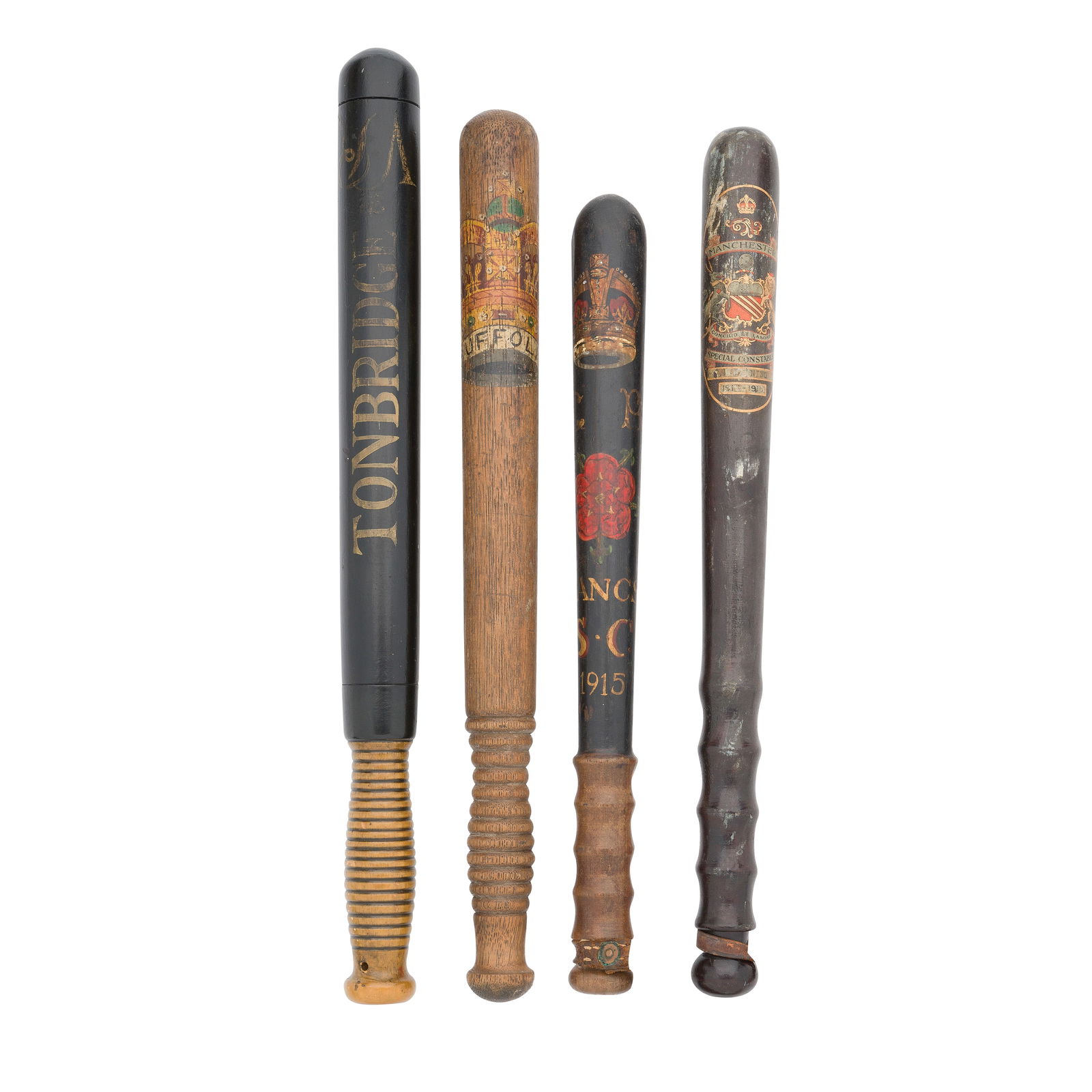 Four Provincial Constabulary Truncheons (1 of 1)