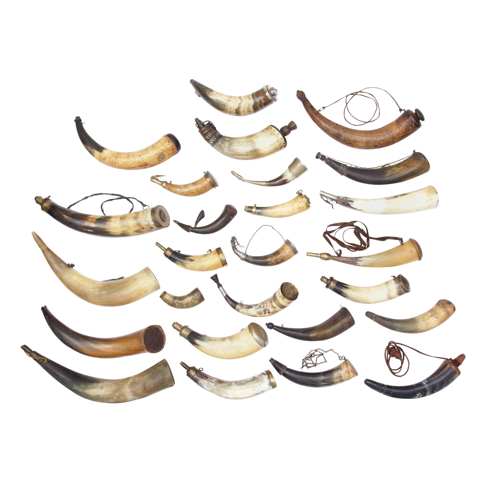 Twenty-Four Various Powder-Horns (26) (1 of 1)