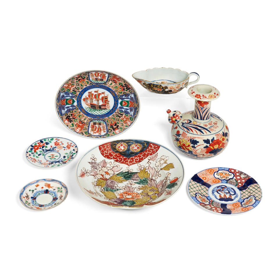 A GROUP OF SEVEN JAPANESE IMARI WARES  Meiji Era (1868-1912), Late 19th/Early 20th Century (7) (1 of 1)