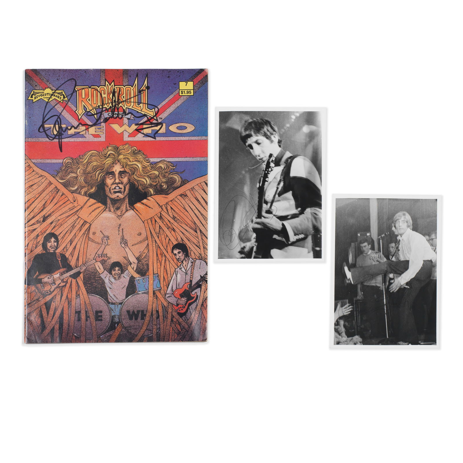 Roger Daltrey/Paul Weller: A Group of The Who And Other Autographed Ephemera, late 1980s/1990s, (1 of 1)