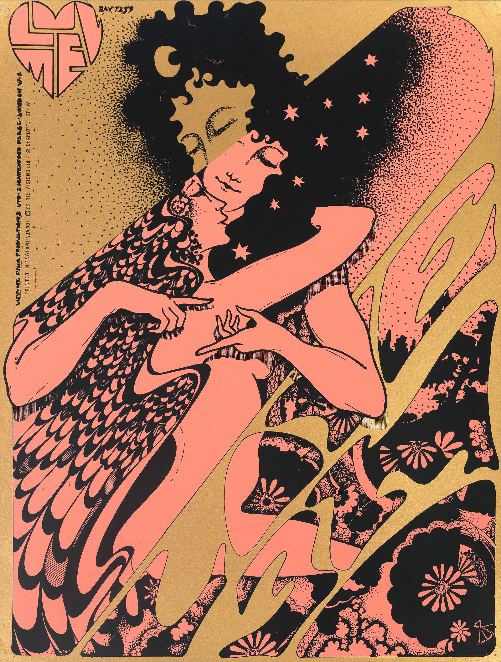 Martin Sharp/Big O posters: A Collection of Psychedelic Posters, 1960s, 17: Martin Sharp/Big O posters: A Collection of Psychedelic Posters,1960s,comprising; a signed and dedicated poster to Hilary, 1989 for Martin Sharp's Australian prints show in 1972; 'Legalize Cannabis' b