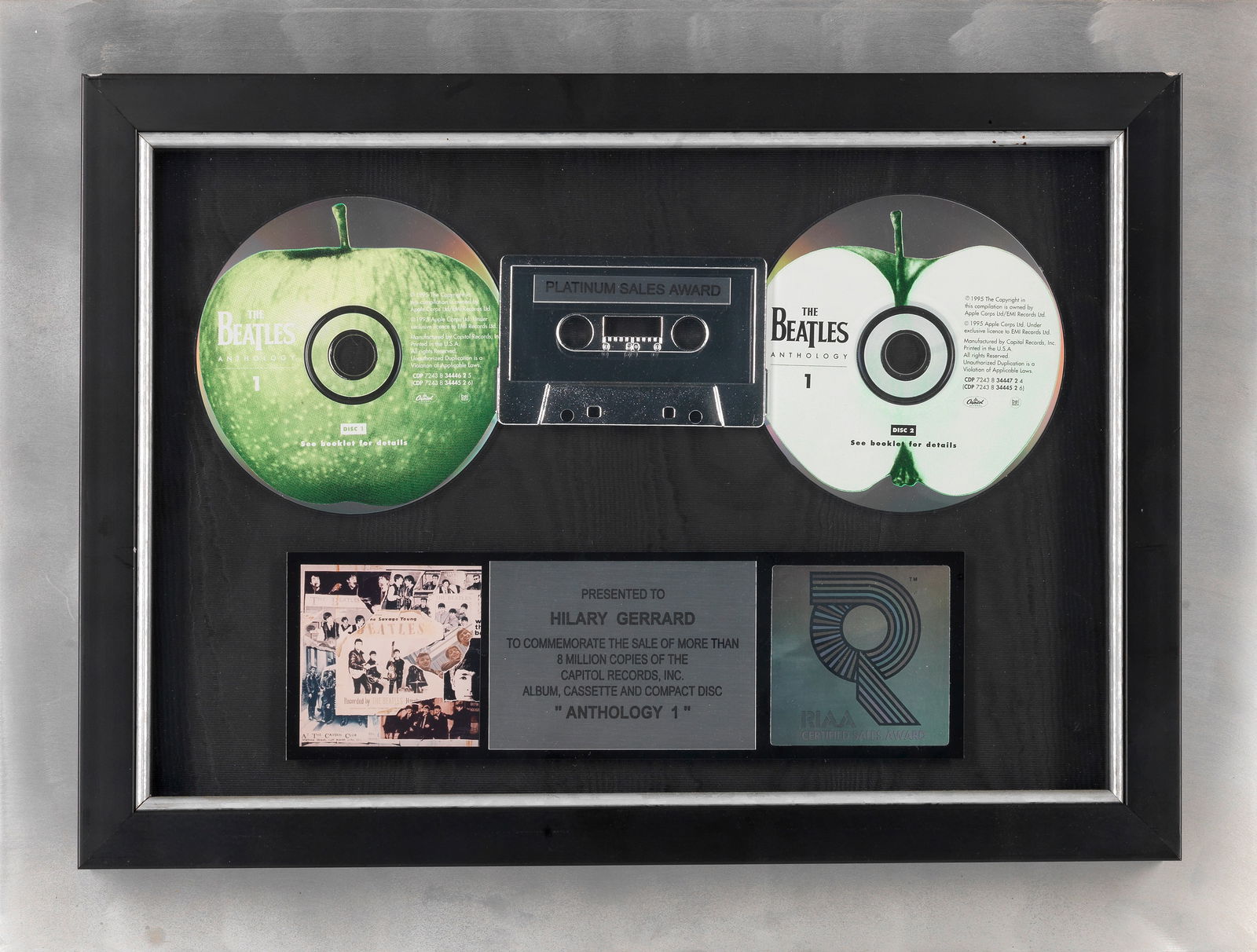 The Beatles: A Set Of Three RIAA 'Multi-Platinum' Disc Awards For The Albums Anthology 1, 2 And ... (1 of 1)