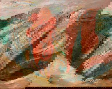 Maurice Cockrill R.A. (British, 1936-2013) Untitled (unframed): Maurice Cockrill R.A. (British, 1936-2013)Untitled signed and dated 'Maurice Cockrill 1986.' (on canvas verso)oil on canvas71 x 91.5cm (27 15/16 x 36in).(unframed)Footnotes:ProvenanceWith Bernard Jaco