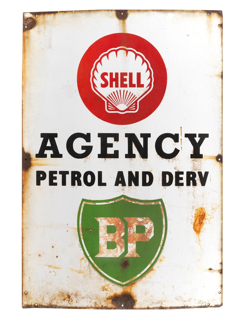 A Shell/BP Agency Petrol and Derv enamel sign, (1 of 1)