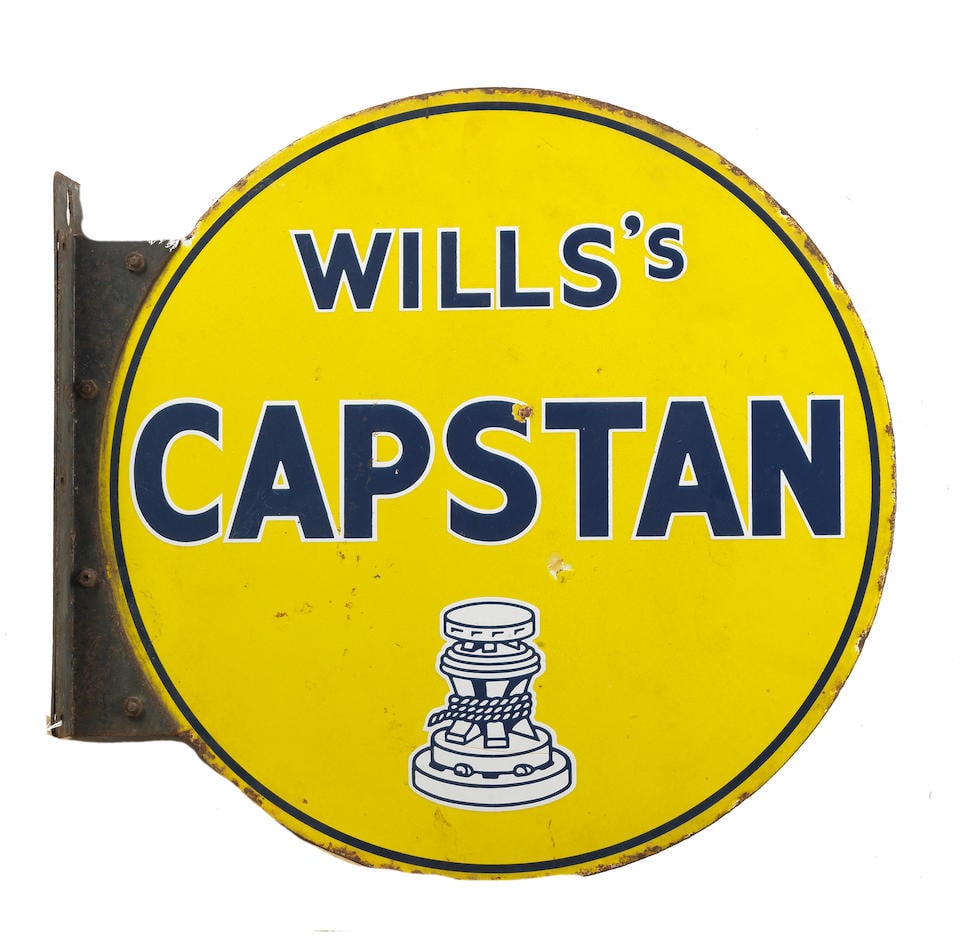 A Wills's Capstan enamel advertising sign, (1 of 2)