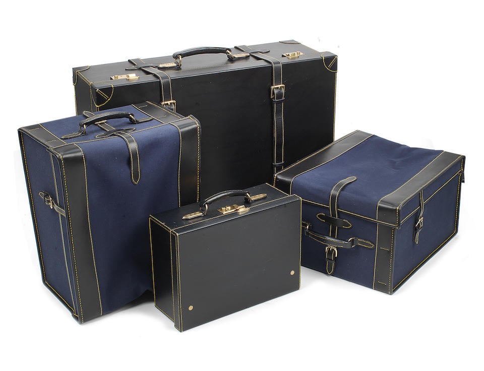 A set of four pieces of custom made luggage to suit a 2+2 sports car,  ((4)) (1 of 1)