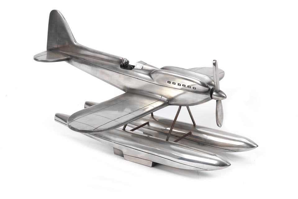 A 1:20 scale cast alloy display model of the Schneider Trophy Winning Seaplane, (1 of 1)