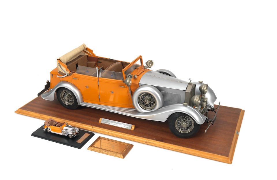 A 1:8 scale model of a 1934 Rolls-Royce Torpedo Cabriolet Phantom II, by Pocher of Italy,   ((Qty)) (1 of 1)