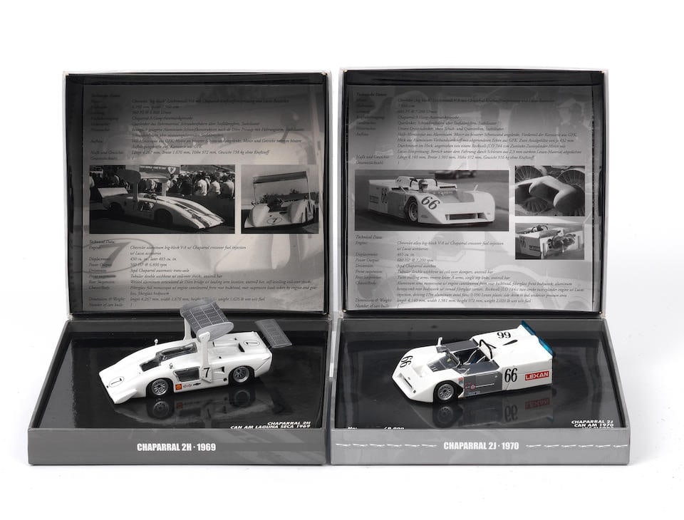 Two boxed 1:43 scale limited edition die-cast models of Chaparral Can-Am racing sports cars,   (... (1 of 1)
