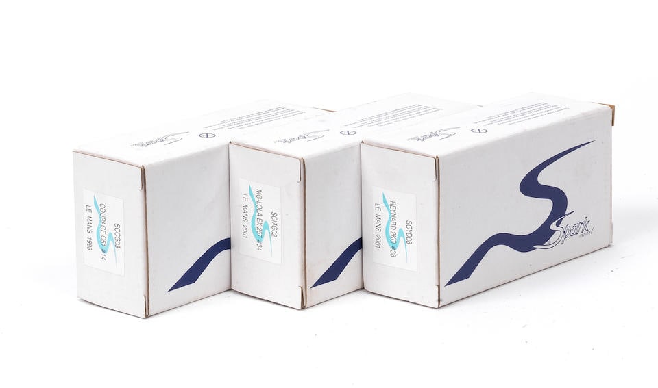 Three boxed 1:43 scale models of Le Mans Sports Racing cars by Spark Models,   ((3)) (1 of 1)