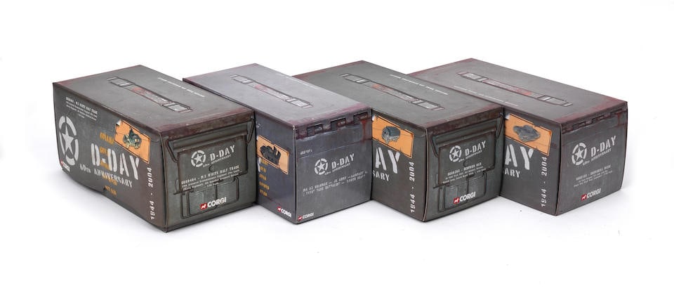 Four boxed 1:50 scale limited edition die-cast models of WWII Military Vehicles by Corgi 'D-Day ... (1 of 1)
