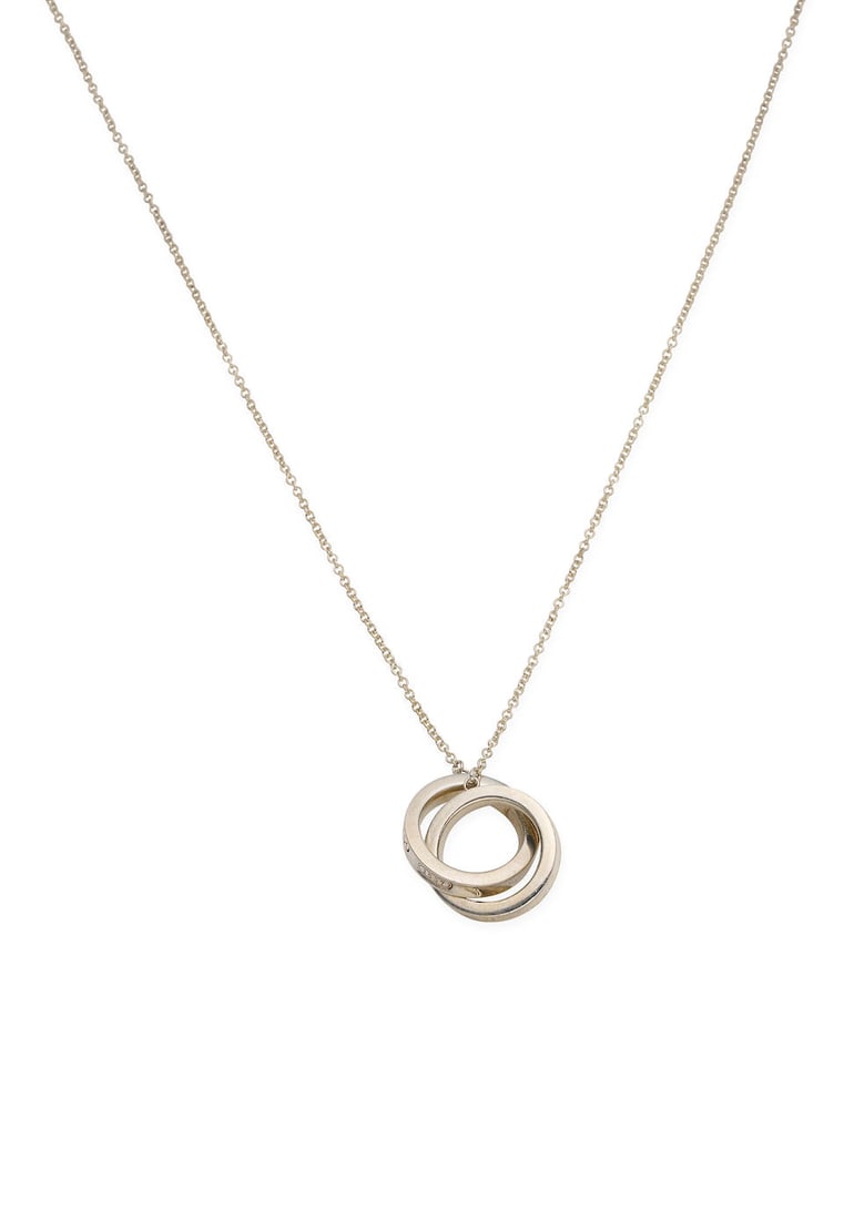 TIFFANY & CO. | 'INTERLOCKING CIRCLES' STERLING SILVER PENDANT NECKLACE (1 of 1)