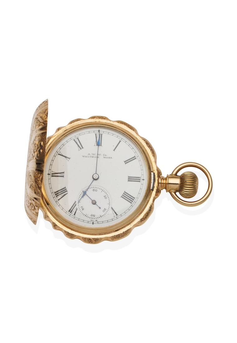 WALTHAM 14K GOLD POCKET WATCH (1 of 2)