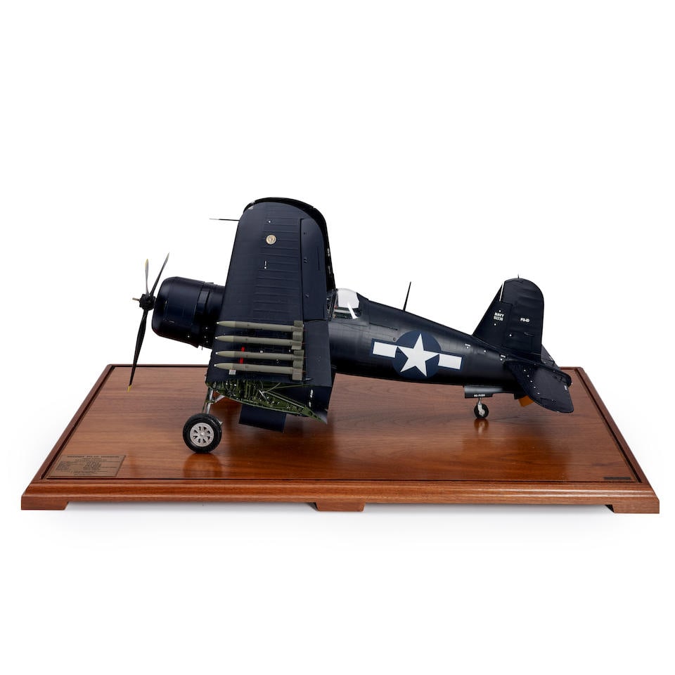 Fine Art Models, Birmingham, Michigan, Goodyear FG1-D Corsair 1:15 Scale Model, c. 2003. (1 of 4)