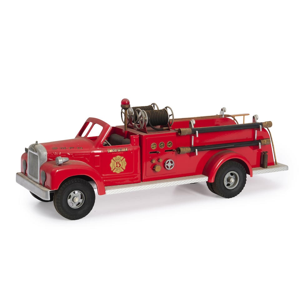 Smith-Miller (Santa Monica, California), Die-cast S.M.F.D. #5 Fire Engine, Limited Edition 52/175. (1 of 1)