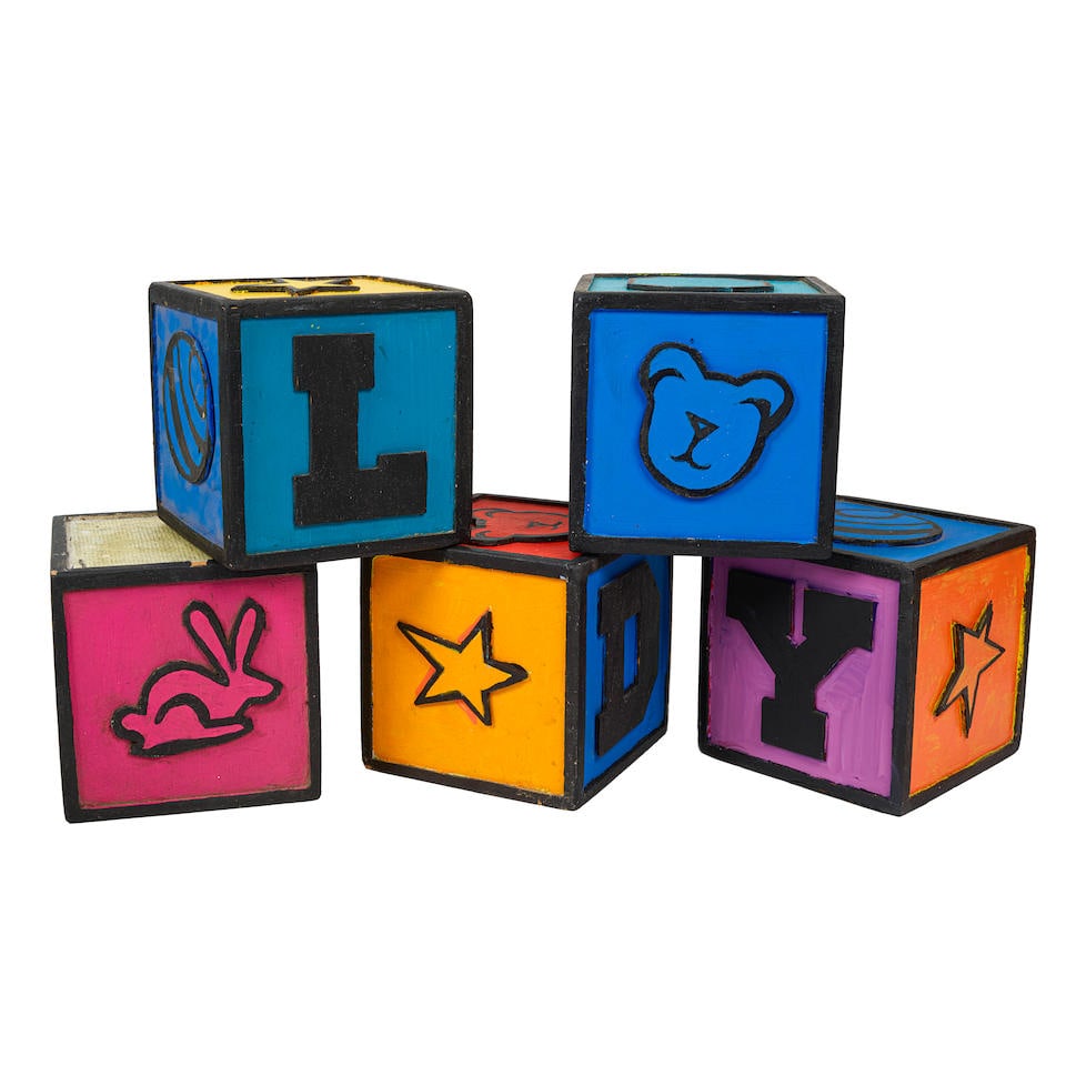 Alphabet Building Block Props Used in Poster Art and Trailers for Dolly Dearest. (1 of 1)