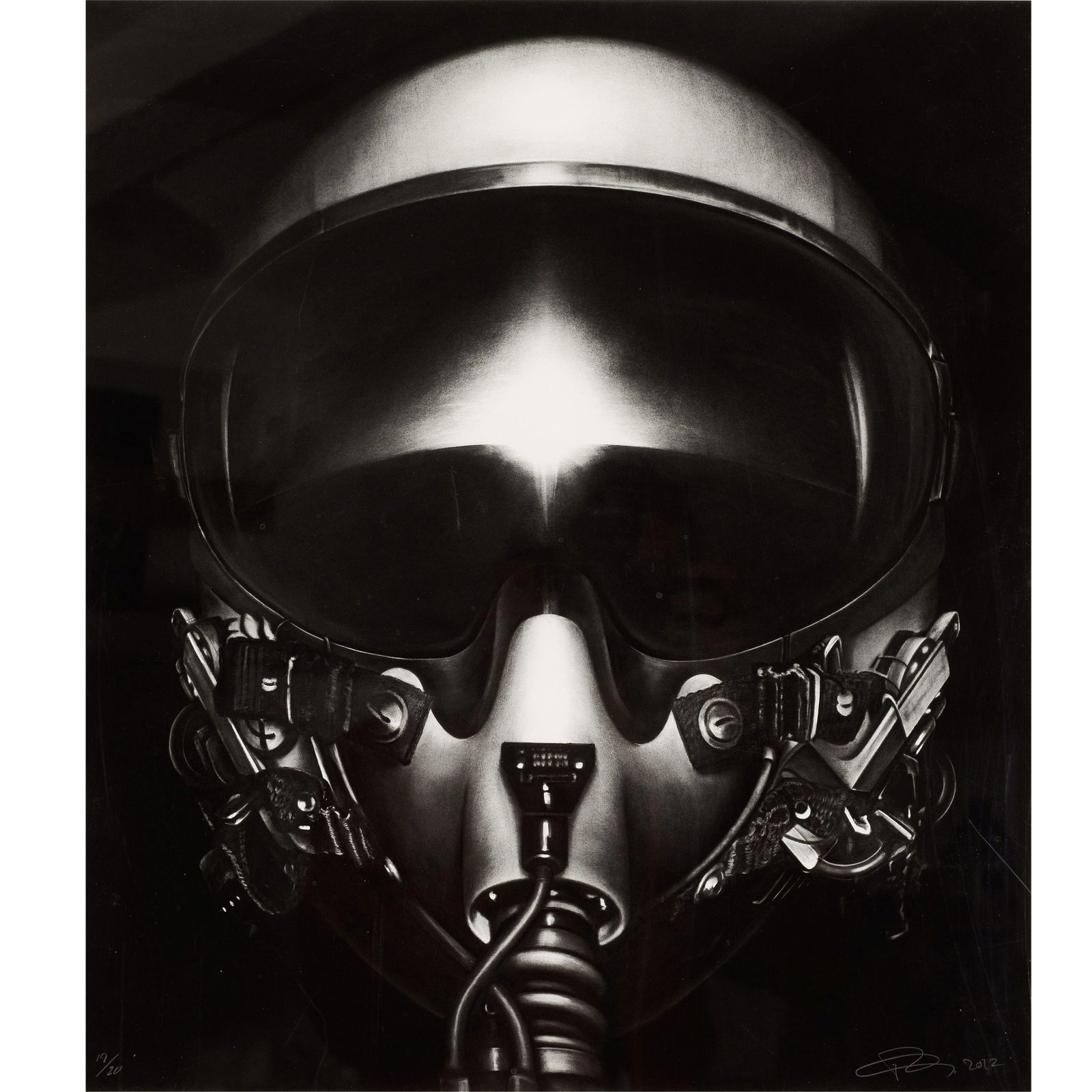 ROBERT LONGO (NE EN 1953) Adam, 2012 Pigment Print sur vélin Signé et numérot...: ROBERT LONGO (NE EN 1953) Adam, 2012 Pigment Print sur vélin Signé et numéroté 19/20 60,9 × 50,7 cm Pigment print on vellum, signed and numbered 19/20