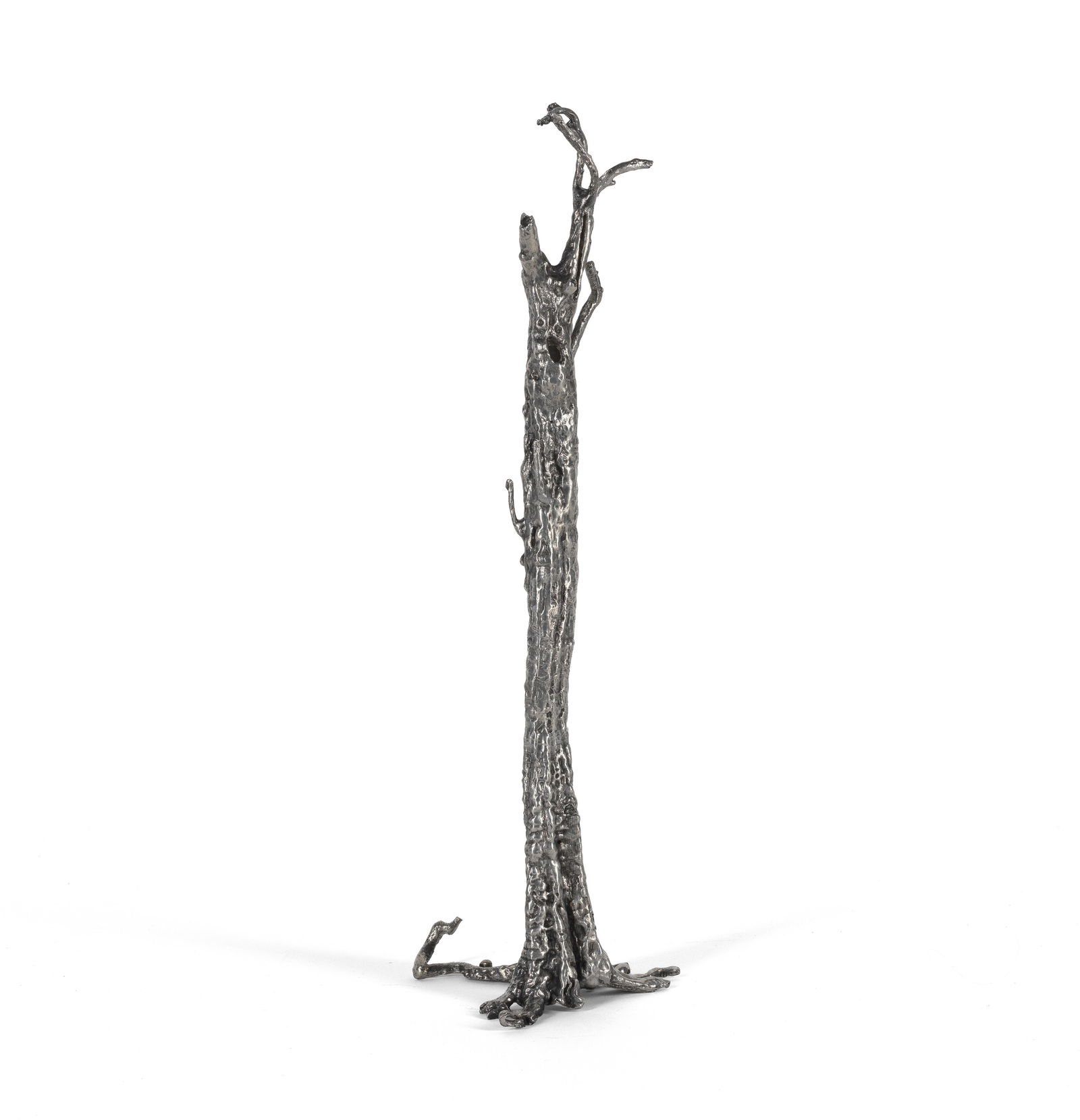 Ai Weiwei (Chinese, born 1957) Pequi Tree Miniature Tin sculpture multiple, welded, polished and...: Ai Weiwei (Chinese, born 1957)Pequi Tree Miniature Tin sculpture multiple, welded, polished and finished by hand, 2012, incised with the artist's signature and stamp-numbered 193/250 on the underside,