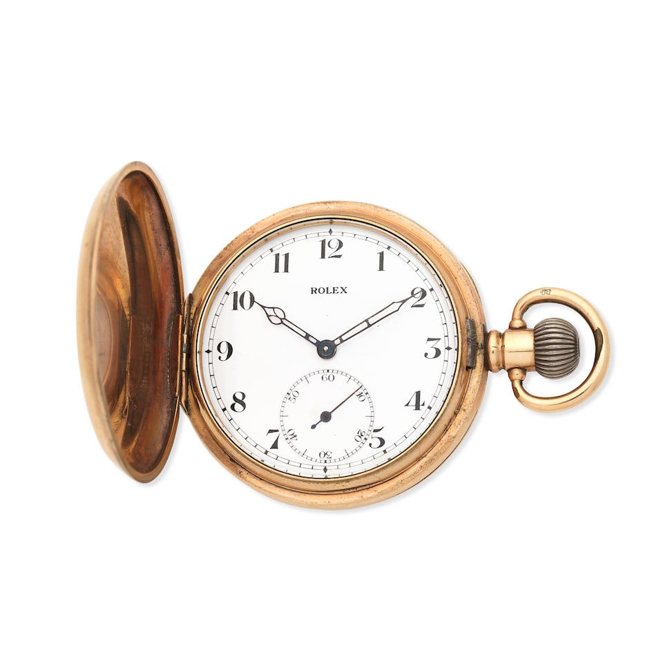 rolex hunter pocket watch