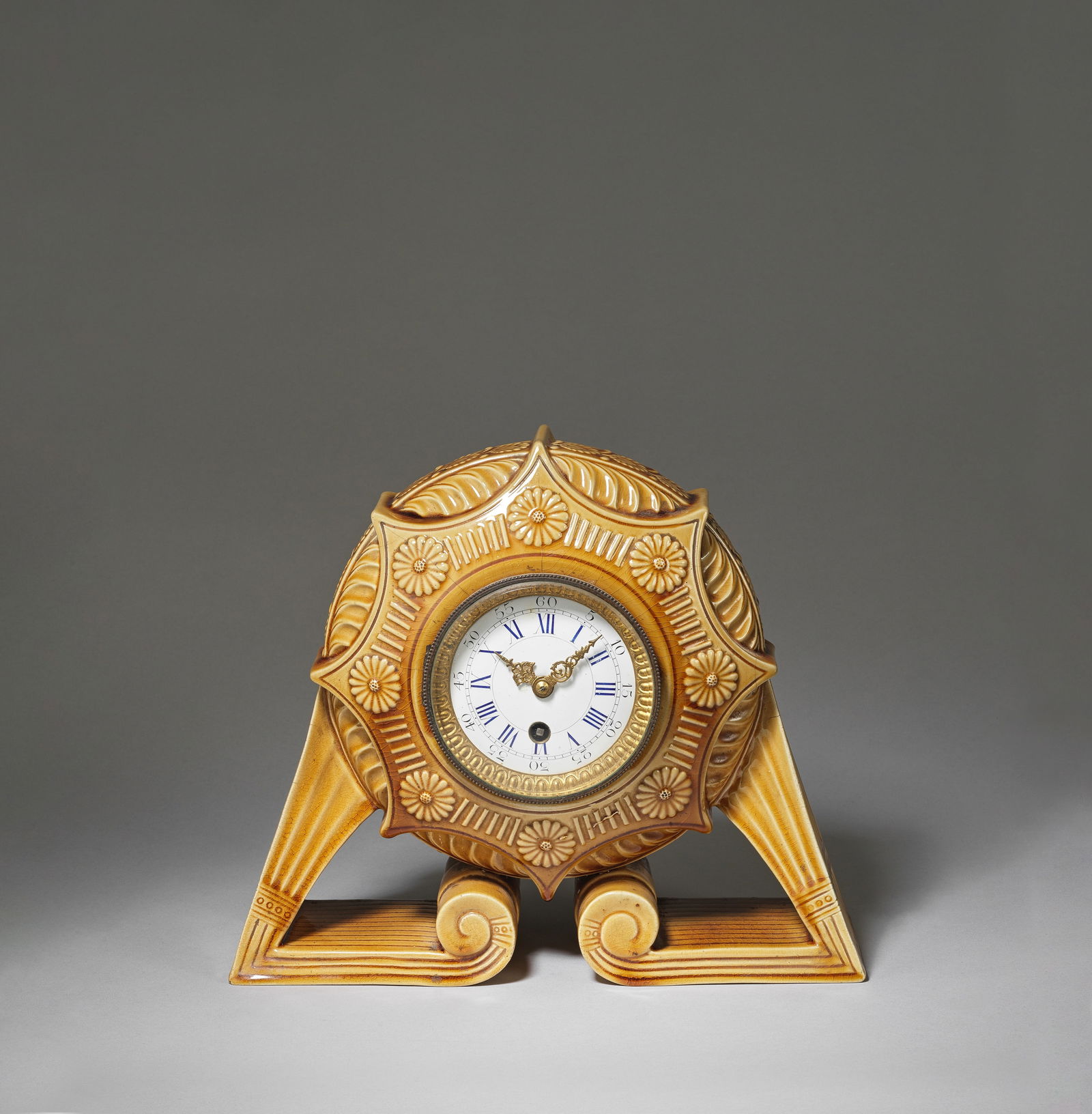 LINTHORPE POTTERY (1879-1890): POSSIBLY BY OR INSPIRED BY DR CHRISTOPHER DRESSER Clock, shape nu... (1 of 1)