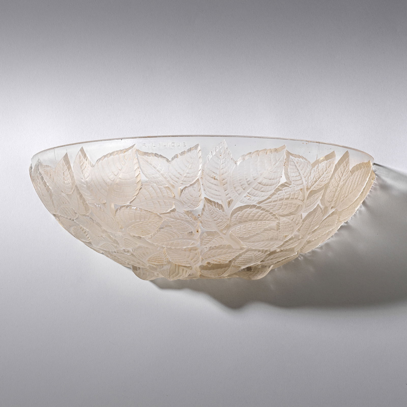 RENÉ LALIQUE (FRENCH, 1860-1945) 'Charmes' wall sconce, designed 1924 (1 of 1)